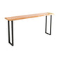 Contemporary Rectangle Bar Dining Table Wood Bar Height Table with Sled Base Clearhalo 'Bar Furniture' 'Bar Tables' 'bar_tables' 'furn' 'furn_bar_tables' 'Furniture' 'furniture_bar_tables' 'Kitchen & Dining Furniture' 'kitchen&dining_furn' 'kitchen' 1200x1200_e2dea67c-8509-4be5-af3a-d9bb12a0eb35