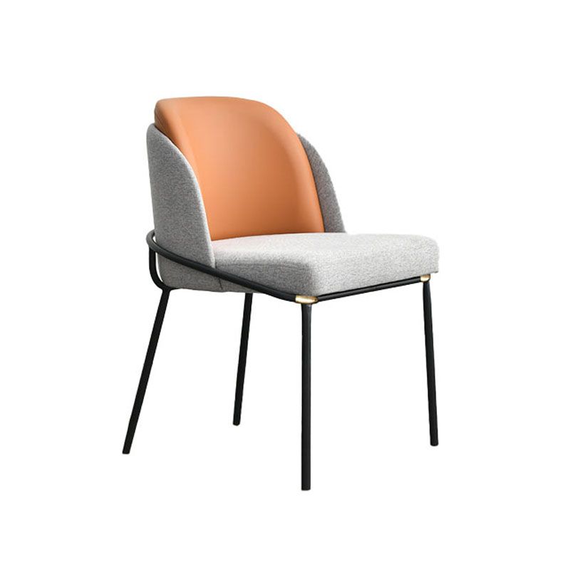 Contemporary Kitchen Chairs Dining Armless Side Chair with Metal Legs Clearhalo ' kitchen&dining_furn' 'Dining Chairs' 'Dining Tables & Seating' 'dining_chair' 'furn' 'furn_dining_chair' 'Furniture' 'furniture_dining_chair' 'Kitchen & Dining Furniture' 'kitchen' 1200x1200_e2def834-dfd7-4a9d-b7e6-e7f325b7d160