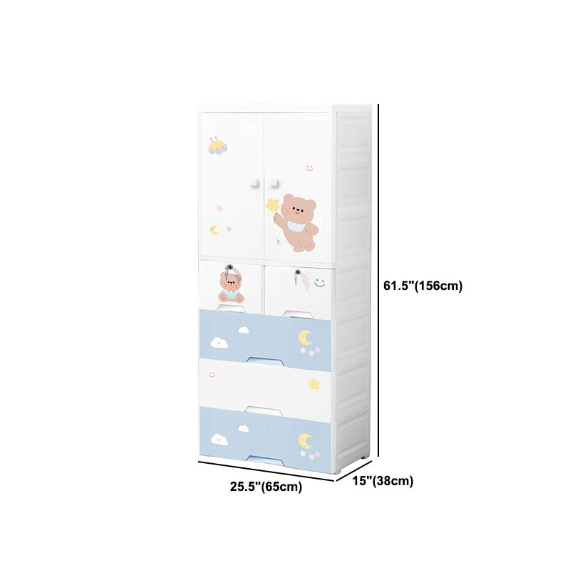 Zeitgenössischer Lagerschrank mit Schubladen Plastikschrank für Schlafzimmer