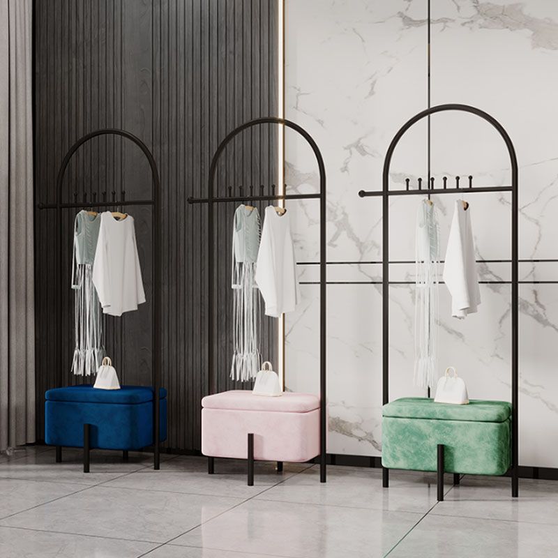 Rack de cintre de manteau moderne Rack de manteaux de manteau autoportant avec rangement