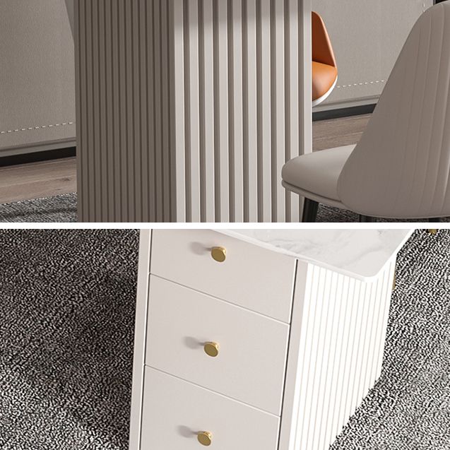 Banco di studio a forma di penisola di scrittura camera da letto con cassetto