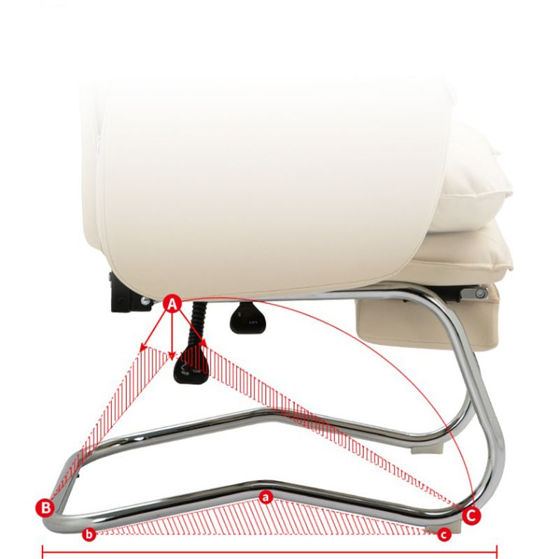 Modern Armless Office Chair Leather No Distressing No Wheels Ergonomic Desk Chair Clearhalo 'furn' 'furn_office_chair' 'Furniture' 'Office Chairs' 'Office Furniture' 'office_chair' 1200x1200_e2e22e26-1b26-4d28-8fec-238ed5909900