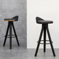 Contemporary Counter Height Stools with Low Back for Living Room