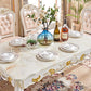 Rectangle Dining Room Collection Marble 4-foot Dining Table for Dining Room Clearhalo ' dining_table' 'Dining Tables & Seating' 'Dining Tables' 'furn' 'furn_dining_table' 'Furniture' 'furniture_dining_table' 'Kitchen & Dining Furniture' 'kitchen&dining_furn' 'kitchen' 'kitchen_dining_table' 1200x1200_e2e4f5f7-43e5-42bb-a379-bc436258acf5