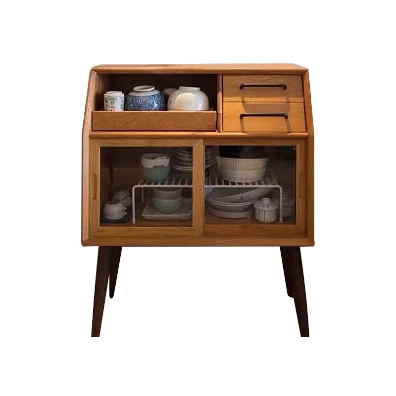 Stellino in legno in stile moderno Porte in vetro di altezza da 39 pollici per soggiorno per soggiorno