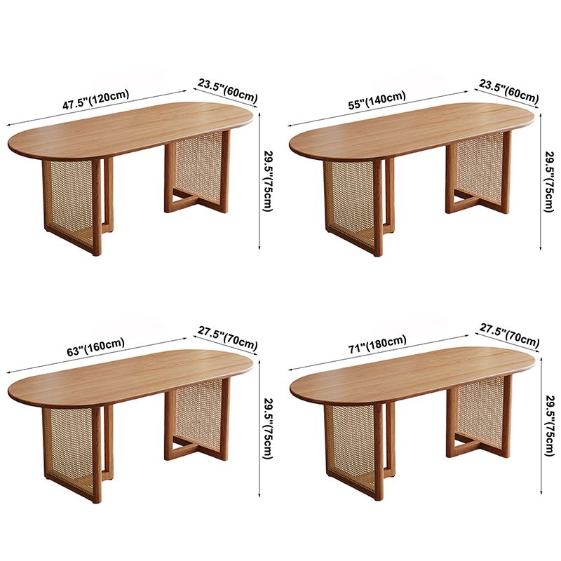 Pinewood Solid Wood Brown Tone Dining Table Simplicity Fixed Table for Dining Room Clearhalo ' dining_table' 'Dining Tables & Seating' 'Dining Tables' 'furn' 'furn_dining_table' 'Furniture' 'furniture_dining_table' 'Kitchen & Dining Furniture' 'kitchen&dining_furn' 'kitchen' 'kitchen_dining_table' 1200x1200_e2e626f4-d084-4388-ba5c-4336c6f6b820