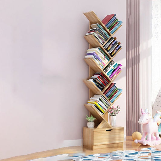 Scandinavian Style Shelf Bookcase Closed Back Bookcase for Office and Home Clearhalo 'Bookcases' 'furn' 'furn_bookcases' 'Furniture' 'furniture_bookcases' 'Office Furniture' 1200x1200_e2e70ee4-2072-4fc2-b8cf-bb9867c827a3