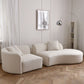 Fabric Scandinavian Curved Sectional 27.55" High Sectional Sofa Clearhalo 'furn' 'furn_sectionals' 'Furniture' 'Living Room Furniture' 'Sectionals' 1200x1200_e2e740a5-0fdc-44f3-b740-b5f9dbaee59b