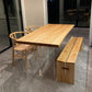 Modern Solid Wood Kitchen Table Rectangle Dining Table with Double Pedestal Clearhalo 'Dining Tables & Seating' 'Dining Tables' 'dining_table' 'furn' 'furn_dining_table' 'Furniture' 'furniture_dining_table' 'Kitchen & Dining Furniture' 'kitchen' 'kitchen_dining_table' 1200x1200_e2e747ff-7f80-4b5c-82b0-7038b8135de0