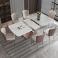 Modern 1/4/5/7 Pieces Scalable Dinette Set with Sintered Stone Rectangle Dining Table Set Clearhalo 'Dining Room Sets' 'Dining Tables & Seating' 'dining_room_set' 'furn' 'furn_dining_room_set' 'Furniture' 'furniture_dining_room_set' 'Kitchen & Dining Furniture' 1200x1200_e2e7d69e-5be0-47ad-b4c2-e53d2561b056