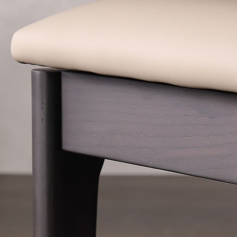 Scandinavian Style Open Back Dining Side Chair PU Leather Dining Chairs (Set of 2) Clearhalo ' kitchen&dining_furn' 'Dining Chairs' 'Dining Tables & Seating' 'dining_chair' 'furn' 'furn_dining_chair' 'Furniture' 'furniture_dining_chair' 'Kitchen & Dining Furniture' 'kitchen' 1200x1200_e2e82b72-976c-4198-8b45-c91d51f6d171