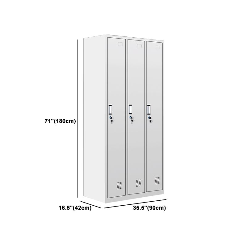 Metal Wardrobe Cabinet Contemporary Hinged Wardrobe Armoire for Bedroom Clearhalo 'Armoires & Wardrobes' 'armoires_wardrobes' 'Bedroom Furniture' 'furn' 'furn_armoires_wardrobes' 'Furniture' 1200x1200_e2e97a54-7cc0-4f65-bbbd-f5cb15a6993f