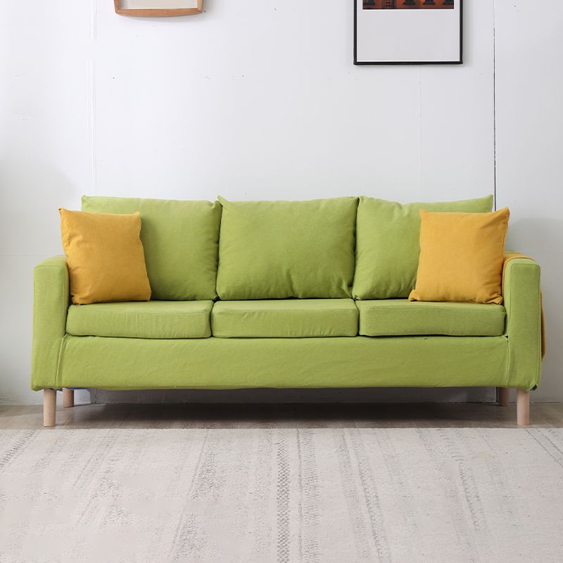 Moderne vierkante arm Standaard bank houten bank voor woonkamer