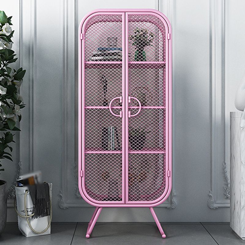 Scandinavian Vertical Standard Bookcase Iron Bookcase with Door Clearhalo 'Bookcases' 'furn' 'furn_bookcases' 'Furniture' 'furniture_bookcases' 'Office Furniture' 1200x1200_e2eb6bf5-2d68-44b9-8928-1d27fc6d3ffa