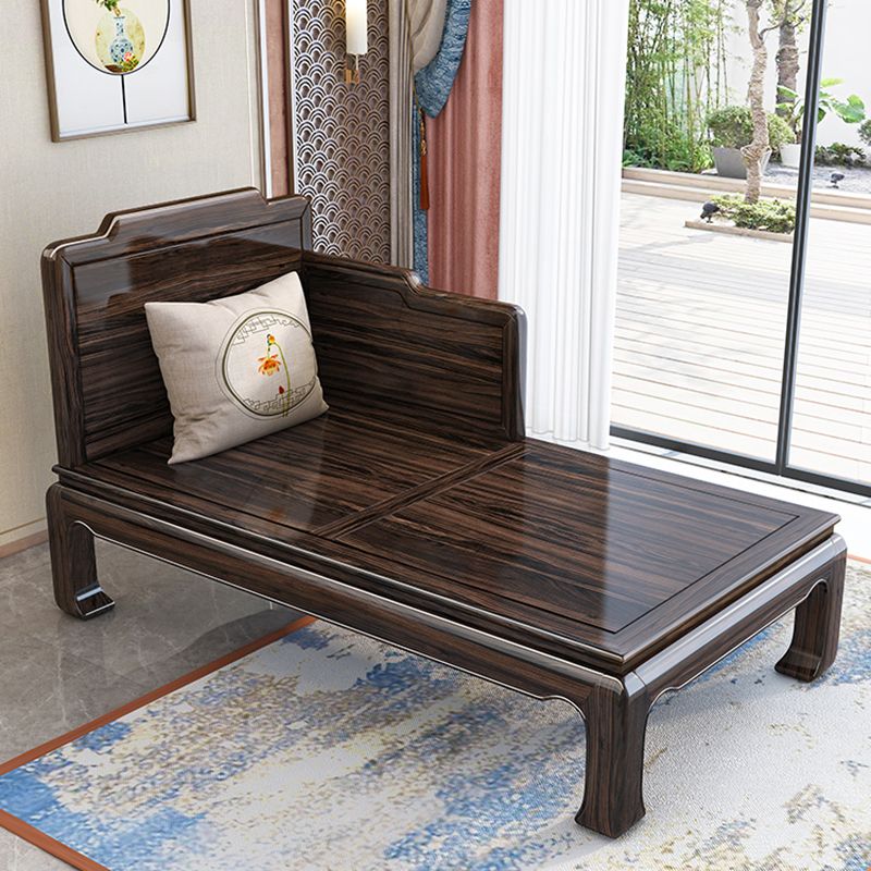 Chaise tradicional con brazos y almohada, brazos redondos para dormitorio, sala de estar