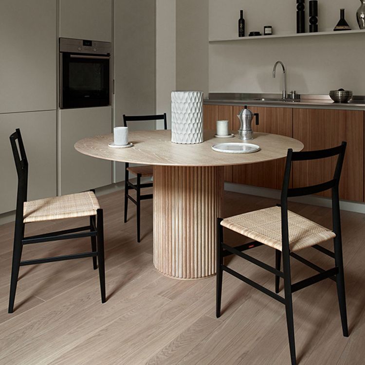 Contemporary Round Dining Table Pine Solid Wood Table with Pedestal Table Clearhalo ' dining_table' 'Dining Tables & Seating' 'Dining Tables' 'furn' 'furn_dining_table' 'Furniture' 'furniture_dining_table' 'Kitchen & Dining Furniture' 'kitchen&dining_furn' 'kitchen' 'kitchen_dining_table' 1200x1200_e2ed75a6-5c02-4a3c-be1d-71673e9cd613
