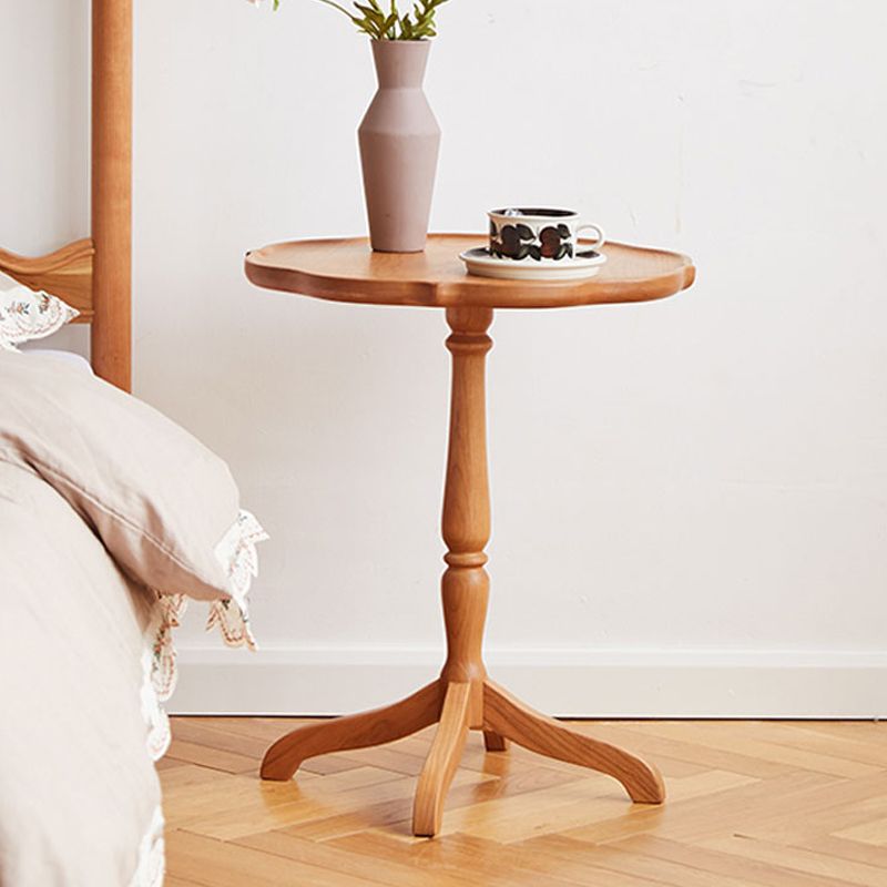 Modern Accent Side Table Naturally Shaped Natural Solid Wood 4 Legs Living Room Clearhalo 'Coffee & Accent Tables' 'End & Side Tables' 'end_side_tables' 'furn' 'furn_end_side_tables' 'Furniture' 'Living Room Furniture' 1200x1200_e2ed7fc1-8a85-41b8-ac43-cfd6bd6d7737