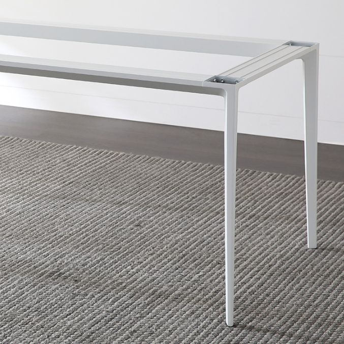 Modern Style Rectangle Table Set 1/2/4/5/6/7 Pieces Dining Set with Metal Legs Clearhalo 'Dining Room Sets' 'Dining Tables & Seating' 'dining_room_set' 'furn' 'furn_dining_room_set' 'Furniture' 'Kitchen & Dining Furniture' 1200x1200_e2ed9079-4cf2-48ed-aebf-d76998a09b7f