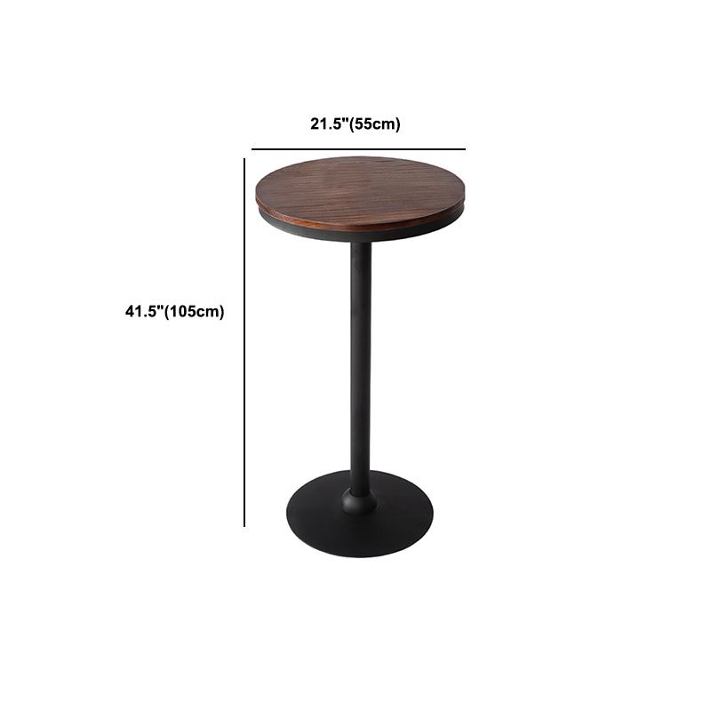 Industrial 1/3/4/5 Pieces Solid Wood Bar Table Set Fixed Table Counter Table Clearhalo 'Bar Furniture' 'furn' 'furn_home_bar_bar_sets' 'Furniture' 'Home Bars & Bar Sets' 'home_bar_bar_sets' 'Kitchen & Dining Furniture' 1200x1200_e2f03345-d59c-4240-879f-1f45e201e673