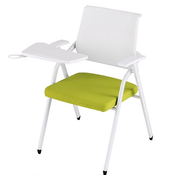 Silla para conferencias con respaldo medio Silla para invitados con base metálica contemporánea