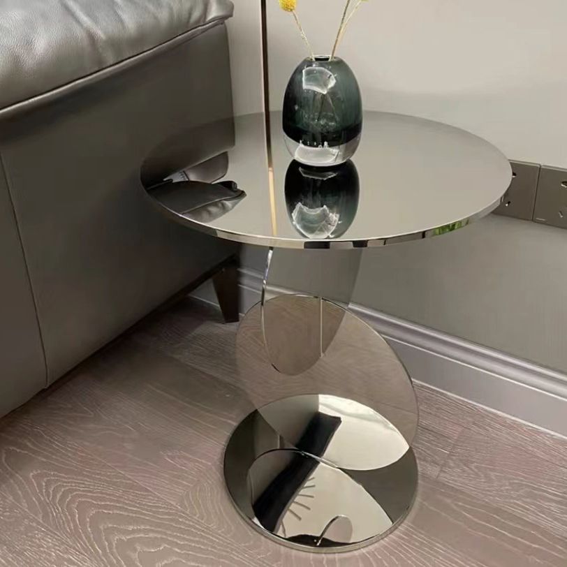 Table d'appoint rond de base de table de base de base de style moderne du milieu du siècle