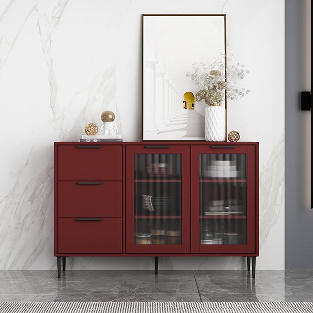 Living Room 32-inch Height Sideboard Contemporary Style Artificial Wood Cupboard Clearhalo 'buffet_sideboard' 'Buffets & Sideboards' 'furn' 'furn_buffet_sideboard' 'Furniture' 'furniture_buffet_sideboard' 'Kitchen & Dining Furniture' 1200x1200_e2f304ba-8f4a-4357-be85-9f8f55896978