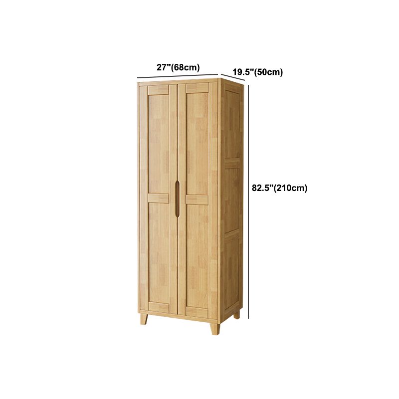Light Wood Finish Wardrobe Armoire Traditional Wardrobe Cabinet Clearhalo 'Armoires & Wardrobes' 'armoires_wardrobes' 'Bedroom Furniture' 'furn' 'furn_armoires_wardrobes' 'Furniture' 1200x1200_e2f65639-4f8d-4b1f-8784-36ee03af49dd
