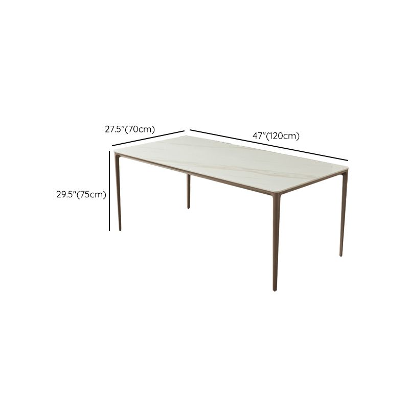 Set da pranzo moderno con sedie a schiera solida 1/4/5/7 pezzi set di dinette bianca