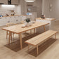 Contemporary Natural Wood Table Ash Rectangle Dining Table with 4 Legs Clearhalo 'Dining Tables & Seating' 'Dining Tables' 'dining_table' 'furn' 'furn_dining_table' 'Furniture' 'furniture_dining_table' 'Kitchen & Dining Furniture' 'kitchen' 'kitchen_dining_table' 1200x1200_e2f6e0b9-88dc-462f-991b-9ceeaf910406
