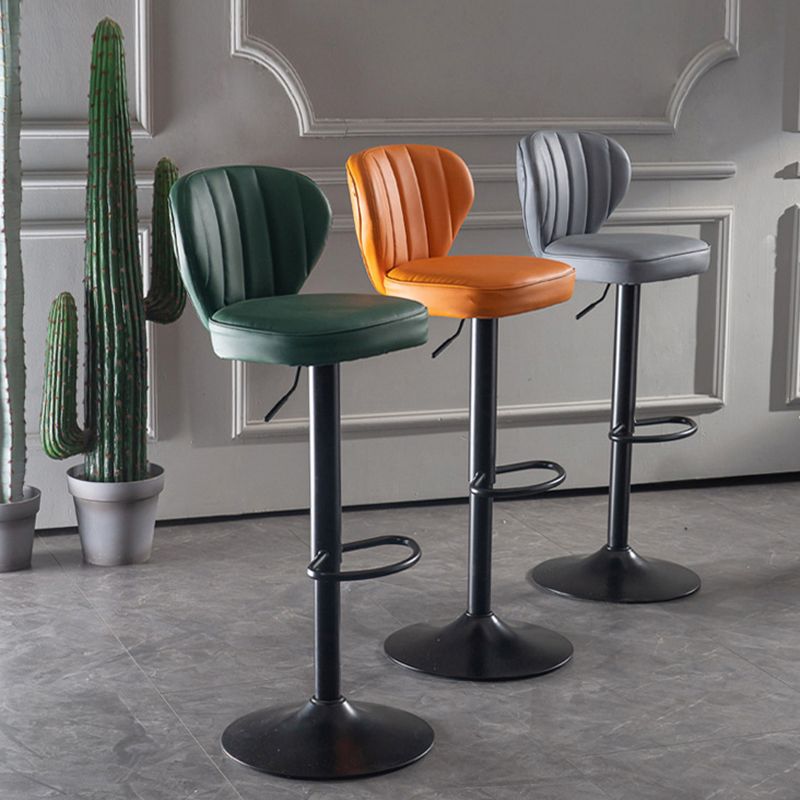 Hedendaagse faux lederen aanrechtkrukstof kussen in matte afwerking voor thuis