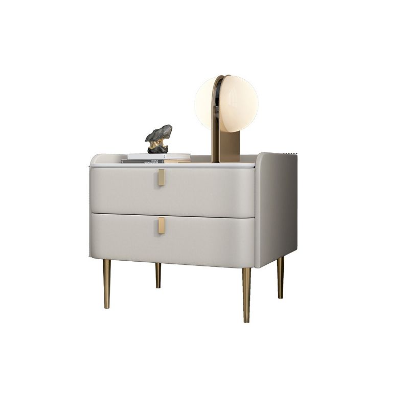 19.69" Tall 2-drawer Bedside Cabinet Legs Included Solid Wood Night Table Clearhalo 'Bedroom Furniture' 'furn' 'furn_night_stand' 'Furniture' 'night_stand' 'Nightstands' 1200x1200_e2f87a21-5012-4b3b-8139-17740e7db5a2
