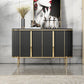 Glam Style Door Sideboard Stone Top Sideboard for Living Room Clearhalo 'buffet_sideboard' 'Buffets & Sideboards' 'furn' 'furn_buffet_sideboard' 'Furniture' 'Kitchen & Dining Furniture' 1200x1200_e2f8abd4-614d-48ea-be17-124b9615c98c
