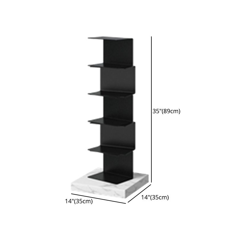 Modern Style Vertical Bookshelf Closed Back Metal Bookcase for Home Clearhalo 'Bookcases' 'furn' 'furn_bookcases' 'Furniture' 'furniture_bookcases' 'Office Furniture' 1200x1200_e2f8ed64-2088-487c-b544-ed05410d9df8
