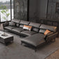 Vlek resistent modernisme sofa & chaise flared arm sectional