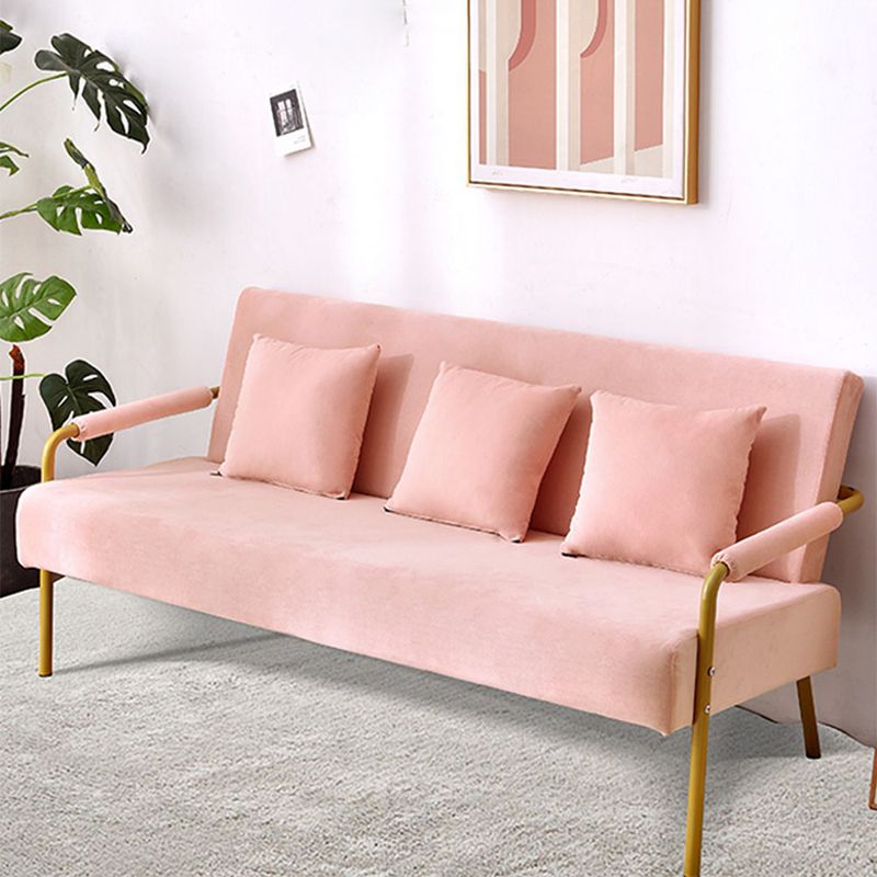 28.34" High Velvet Sofa Contemporary Square Arm Sofa for Apartment Clearhalo 'furn' 'furn_sofas' 'Furniture' 'Living Room Furniture' 'Sofa' 'sofas' 1200x1200_e2fcc37c-f451-4612-9b1b-2bdd2a3e5d0c