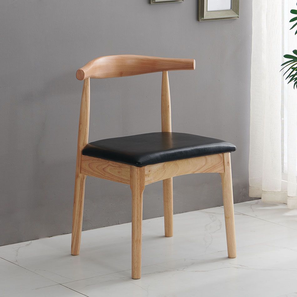 Scandinavian Dining Chair Open Back Side Chair with 4 Wood Legs for Home Use Clearhalo ' kitchen&dining_furn' 'Dining Chairs' 'Dining Tables & Seating' 'dining_chair' 'furn' 'furn_dining_chair' 'Furniture' 'furniture_dining_chair' 'Kitchen & Dining Furniture' 'kitchen' 1200x1200_e2fd299f-23f7-4f23-adf9-4a8b182ffcab