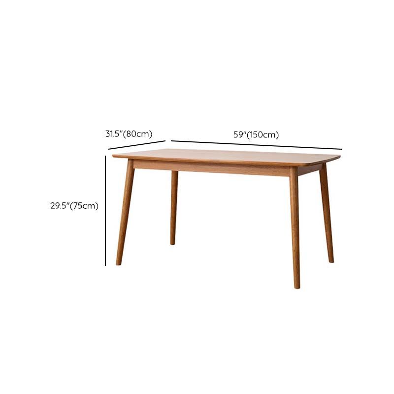 Industrial 4 Legs Dining Table Pine Wood Table for Dining Room Clearhalo 'Dining Tables & Seating' 'Dining Tables' 'dining_table' 'furn' 'furn_dining_table' 'Furniture' 'Kitchen & Dining Furniture' 1200x1200_e2fd6037-6932-4a4a-9cd8-99f31154cbf5