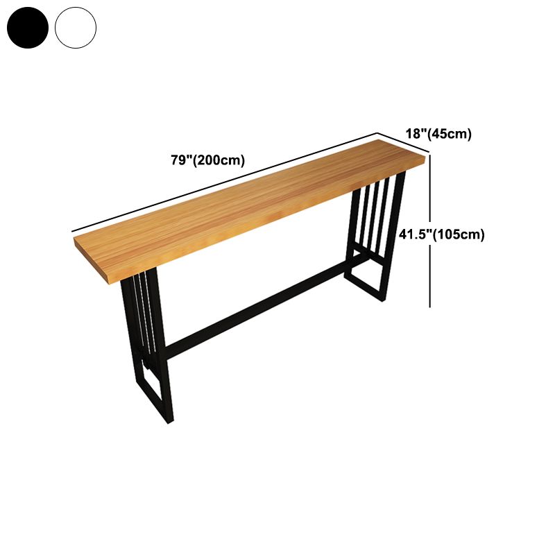 Tavolo da bar in stile industriale Base di cavalletto in legno in legno tavolo da pranzo