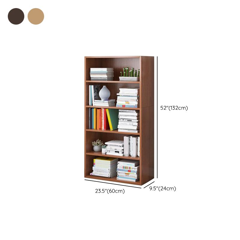 モダンなスタイルクローズバック標準本棚エンジニアリングされたベッドルーム用の木製本棚