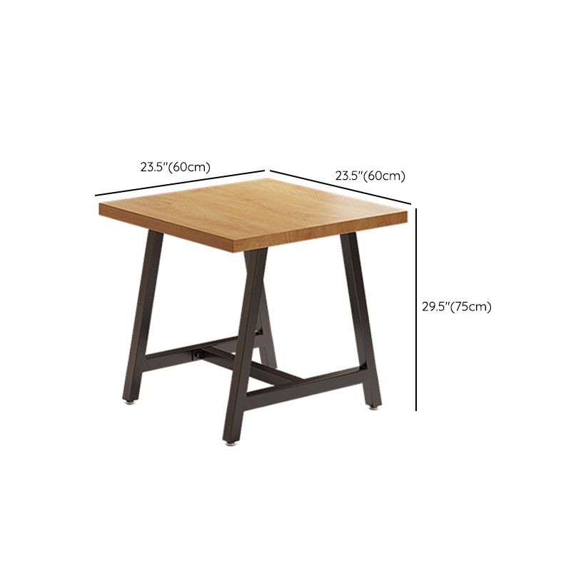 産業長方形のダイニングテーブルセット1/2/3/5メタルベースのキッチン家具セット付き
