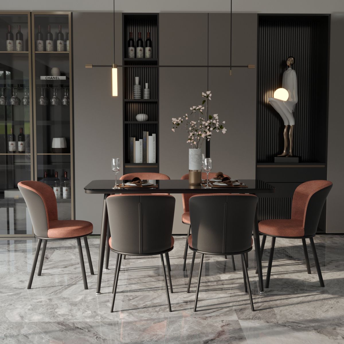 Contemporary Leathaire Restaurant Arm Chair Matte Finish Open Dining Chair Clearhalo ' kitchen&dining_furn' 'Dining Chairs' 'Dining Tables & Seating' 'dining_chair' 'furn' 'furn_dining_chair' 'Furniture' 'furniture_dining_chair' 'Kitchen & Dining Furniture' 'kitchen' 1200x1200_e301148a-c378-4163-981c-8a1fce0fd5ae