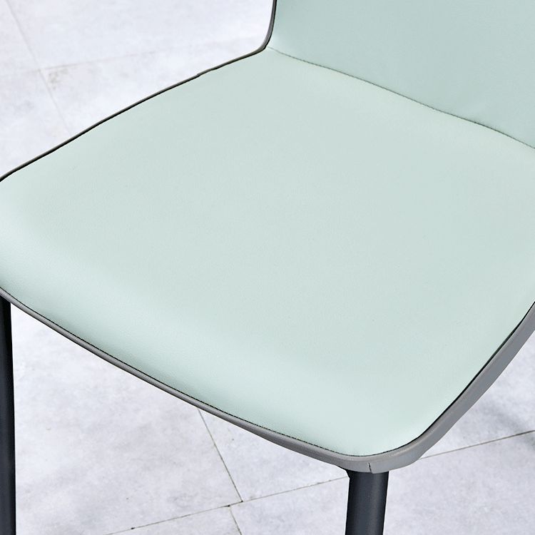 Home Scandinavian Side Chair Indoor Solid Back Metal Dining Room Chair Clearhalo ' kitchen&dining_furn' 'Dining Chairs' 'Dining Tables & Seating' 'dining_chair' 'furn' 'furn_dining_chair' 'Furniture' 'furniture_dining_chair' 'Kitchen & Dining Furniture' 'kitchen' 1200x1200_e3036089-93bc-49c1-8009-a9aefa907b3b