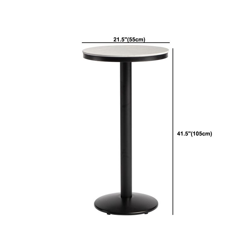 Mesa de barra superior de piedra gris de estilo industrial Juego de mesa 1/2/3 piezas de mostrador con taburetes altos