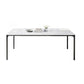 Rectangle Industrial Dining Table Sintered Stone Fixed Table with 4 Metal Legs Clearhalo ' dining_table' 'Dining Tables & Seating' 'Dining Tables' 'furn' 'furn_dining_table' 'Furniture' 'furniture_dining_table' 'Kitchen & Dining Furniture' 'kitchen&dining_furn' 'kitchen' 'kitchen_dining_table' 1200x1200_e3051864-dc12-4b6a-bec8-a89670de7c85