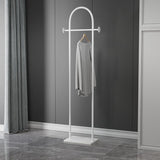 Moderne freistehende Metallbeatmungsregal Marmor Botton mit Haken