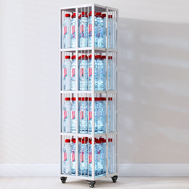 Libreria moderna in metallo puro bianco standard verticale chiuso libreria