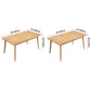 Rectangle 4 Legs Modern Dining Table Wood Color Fixed Table with Solid Wood Clearhalo ' dining_table' 'Dining Tables & Seating' 'Dining Tables' 'furn' 'furn_dining_table' 'Furniture' 'furniture_dining_table' 'Kitchen & Dining Furniture' 'kitchen&dining_furn' 'kitchen' 'kitchen_dining_table' 1200x1200_e3060201-1ba2-460c-83ef-57ce4dd221bd