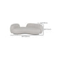 Hedendaagse Tuxedo Arm Sofa Fabric Sofa in witte, strakke rug gebogen bank