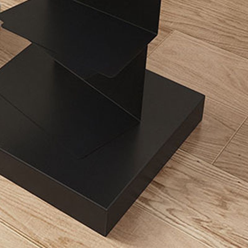 Black Contemporary Corner Bookshelf Closed Back Vertical Steel Shelf Clearhalo 'Bookcases' 'furn' 'furn_bookcases' 'Furniture' 'furniture_bookcases' 'kitchen' 'kitchen_bookcases' 'Living Room Furniture' 'Office Furniture' 1200x1200_e30895db-39c1-47fc-8be5-c023413bf00c