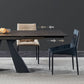 Rectangular Extendable Dining Table Modern Grey Stone Table Top for Dining Room
